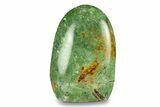 Free-Standing, Polished Green Chrysoprase - Madagascar #293424-1